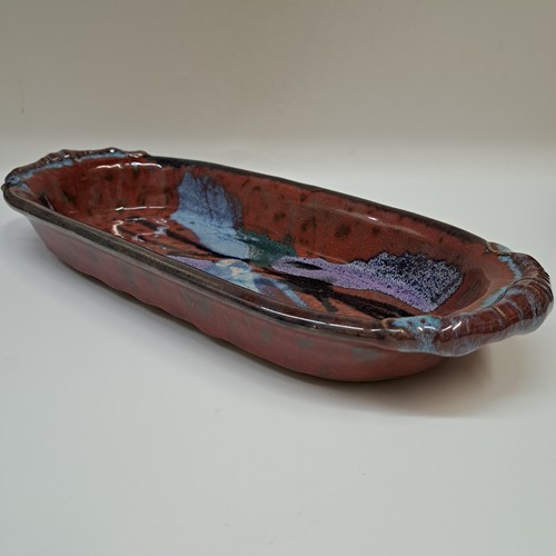 #251241 Baking Dish, Red/Blue $24 at Hunter Wolff Gallery